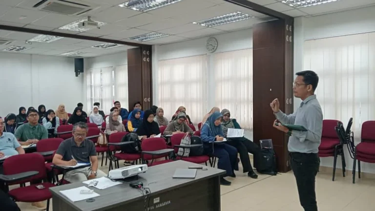 Participants in a photography training classroom